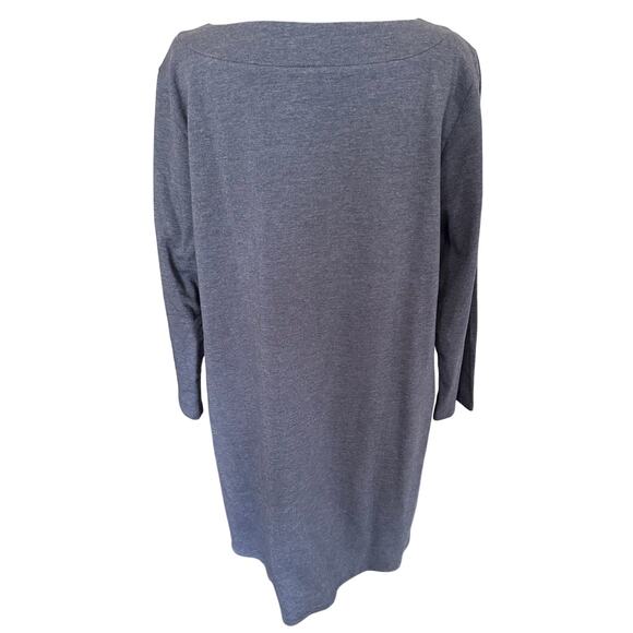 Zinni by Garnet Hill French Terry Tunic - XL - Indigo Heather - NWT - Picture 6 of 10